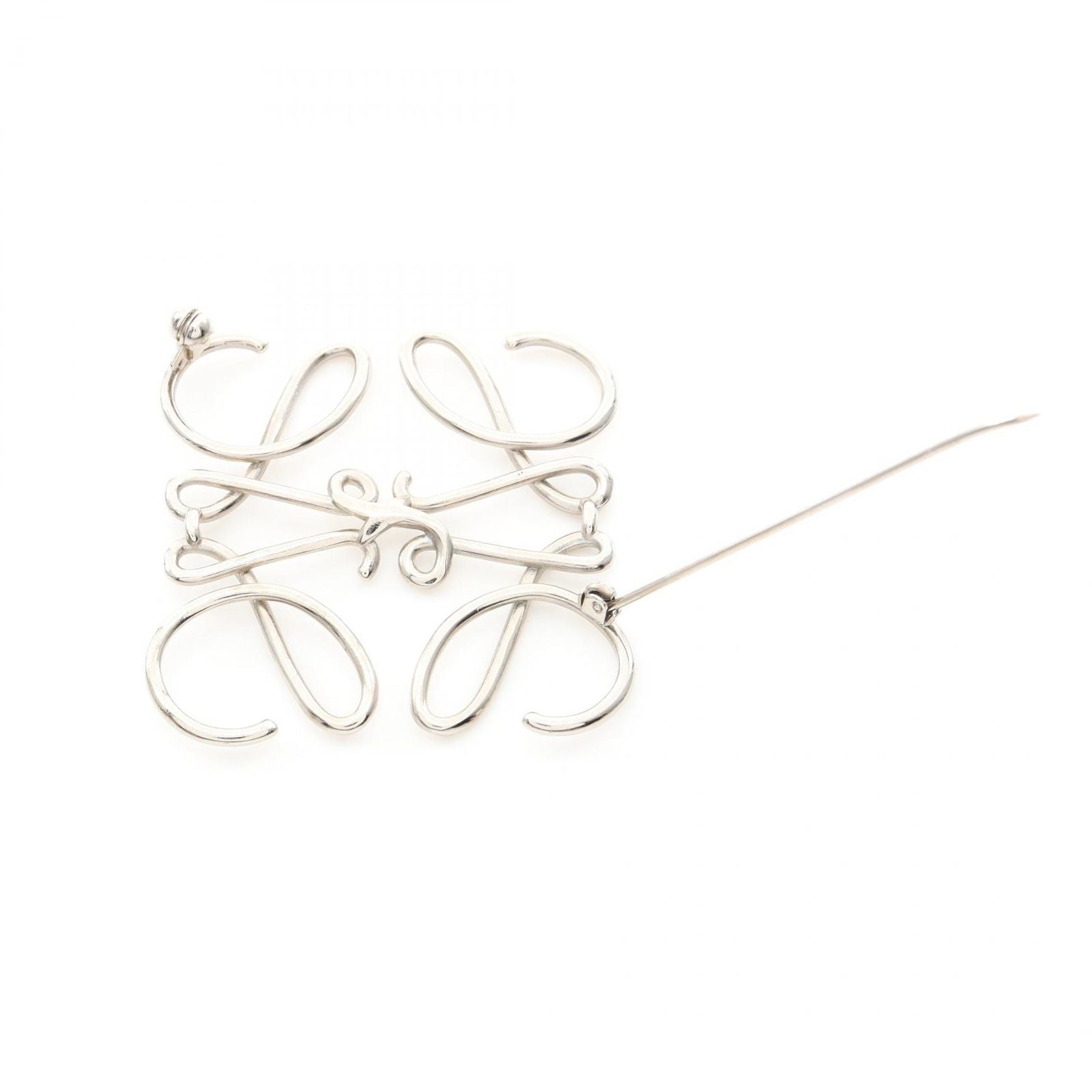 Loewe Brooch Anagram Stainless Steel — view 2