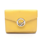Fendi Trifold Wallet Is Yellow Leather