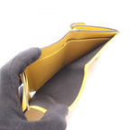 Fendi Trifold Wallet Is Yellow Leather — view 6