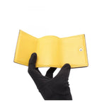 Fendi Trifold Wallet Is Yellow Leather — view 3