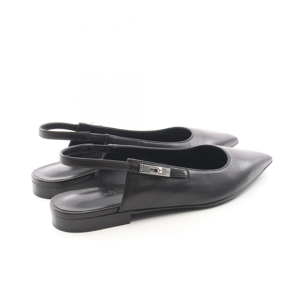 Hermes Sandals Bree Kelly Buckle Black Leather — view 2