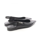Hermes Sandals Bree Kelly Buckle Black Leather — view 2