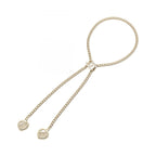 Chanel Necklace CC Logo Double Heart