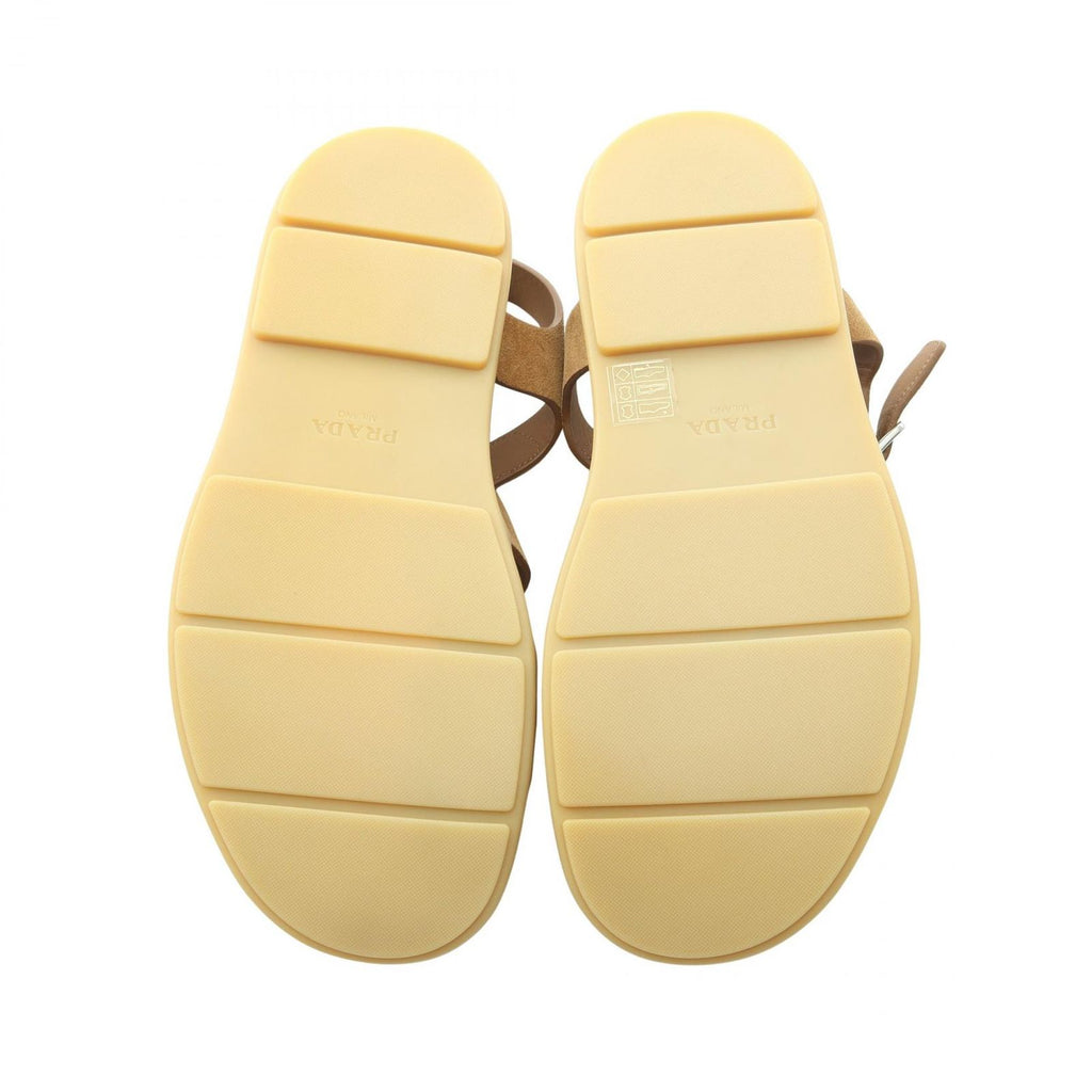 Prada Sandals Triangle Logo Fisherman Suede — view 4