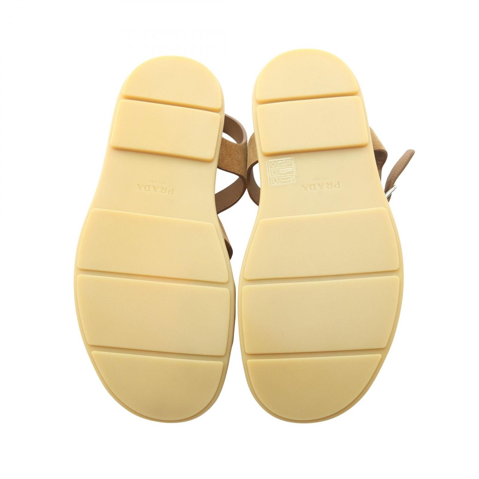 Prada Sandals Triangle Logo Fisherman Suede — view 4
