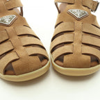 Prada Sandals Triangle Logo Fisherman Suede — view 8