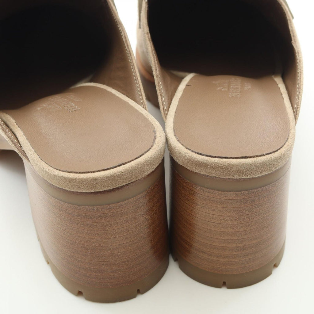 Hermes Mules Flor Suede — view 7