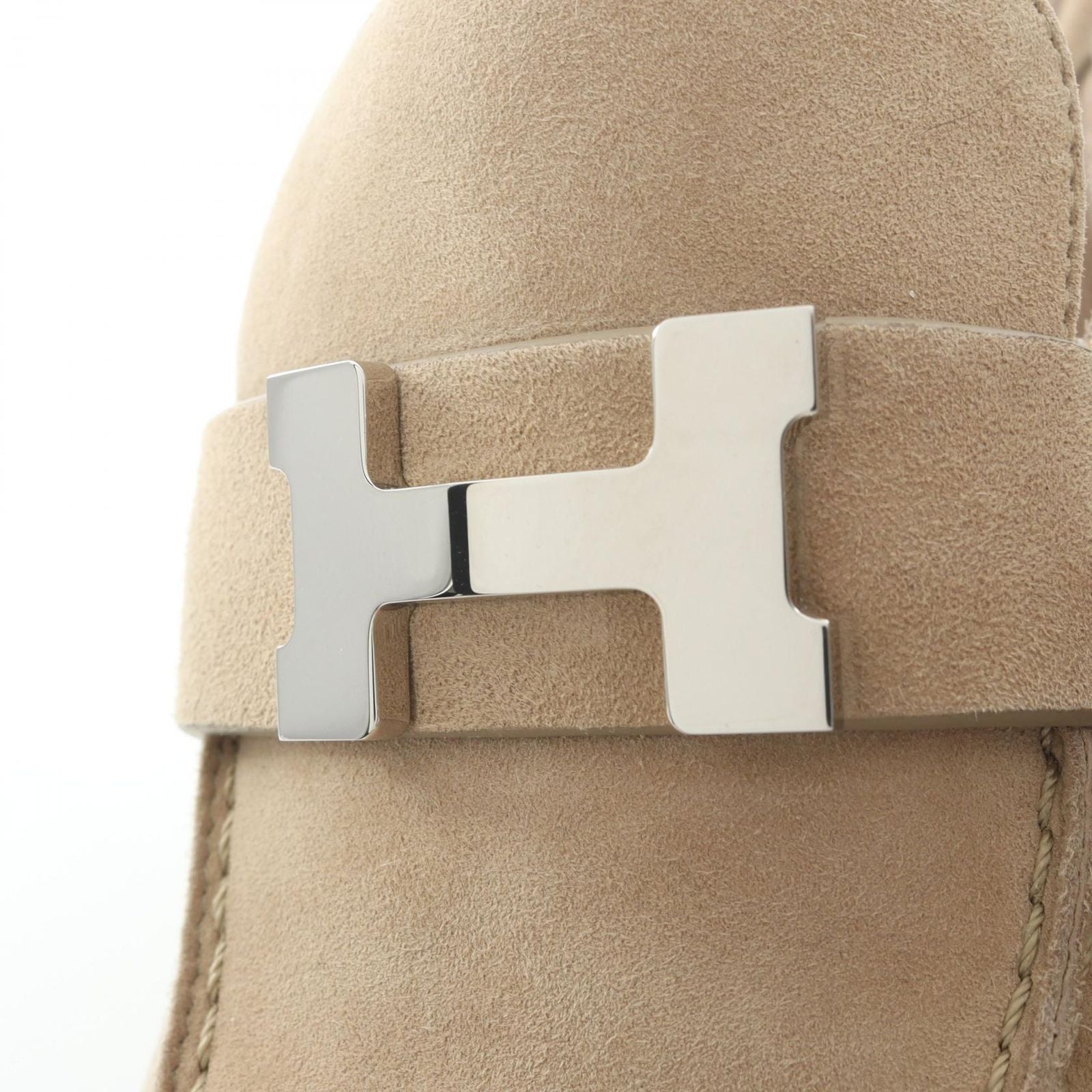 Hermes Mules Flor Suede — view 9