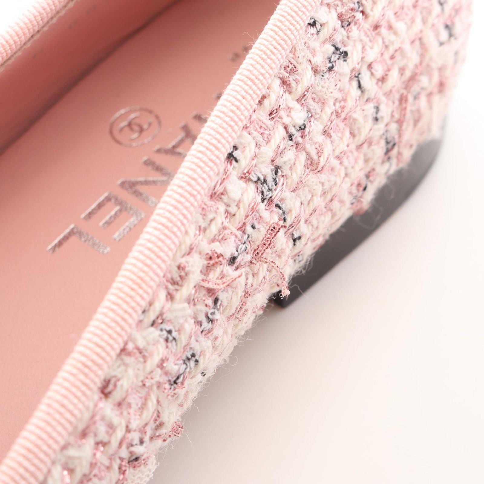 Chanel Ballerina Fabric Flat Shoes — view 9