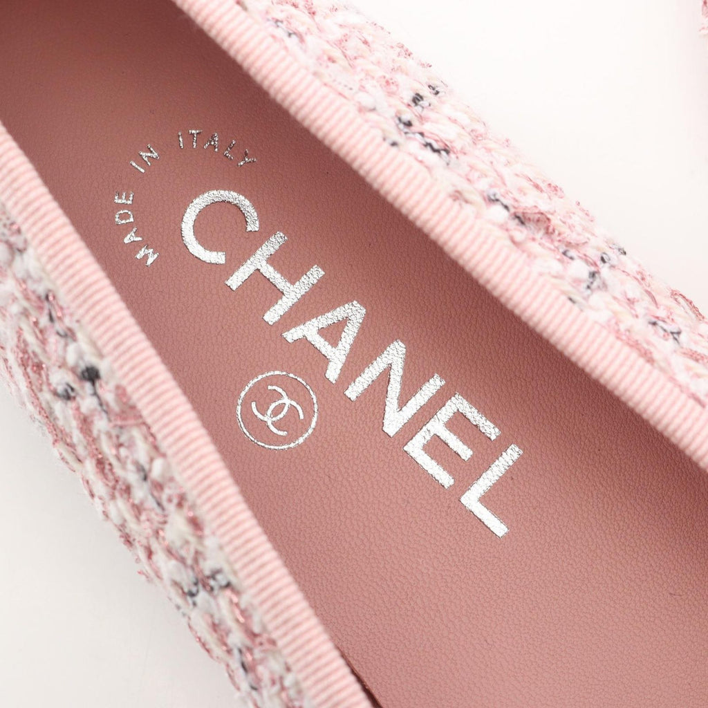 Chanel Ballerina Fabric Flat Shoes — view 5