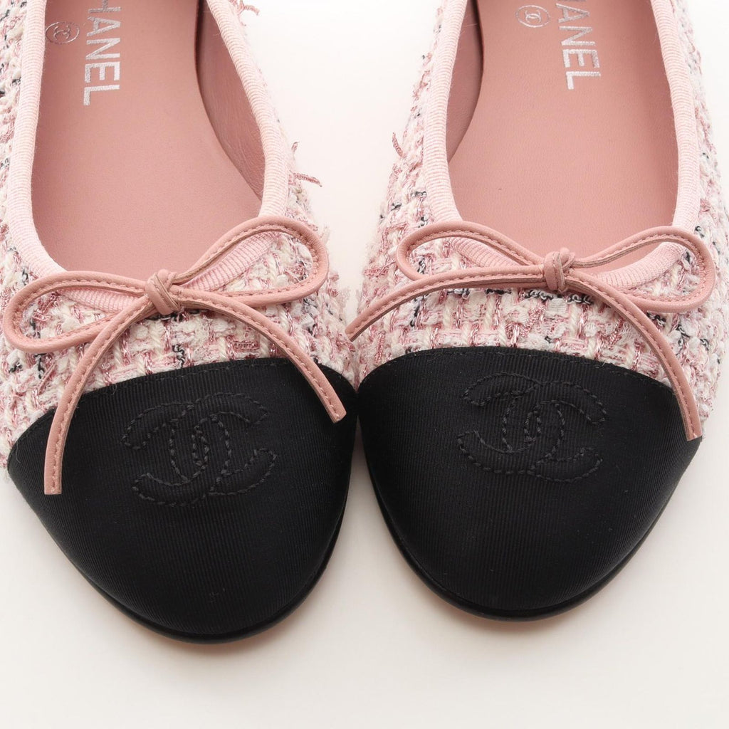 Chanel Ballerina Fabric Flat Shoes — view 7