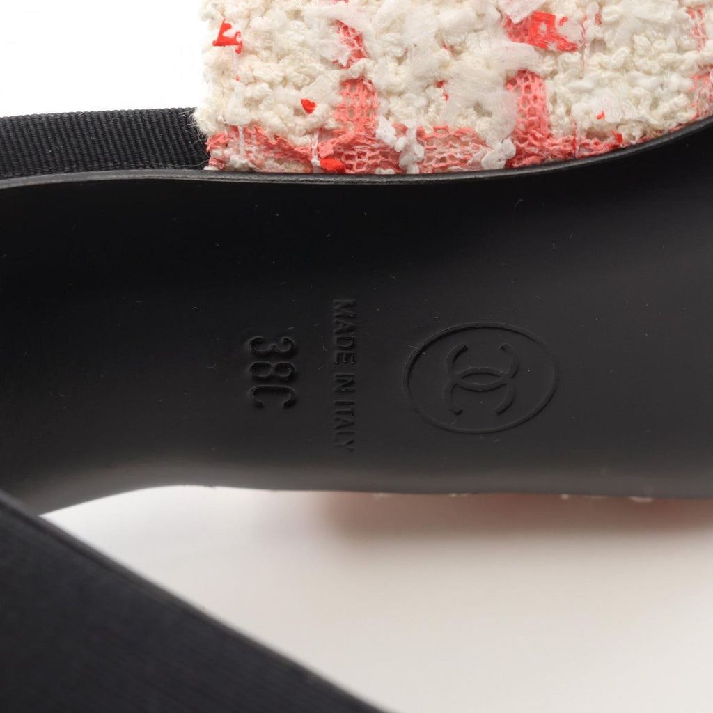 Chanel Sandals CC Logo Tweed — view 6