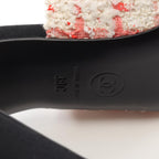 Chanel Sandals CC Logo Tweed — view 6