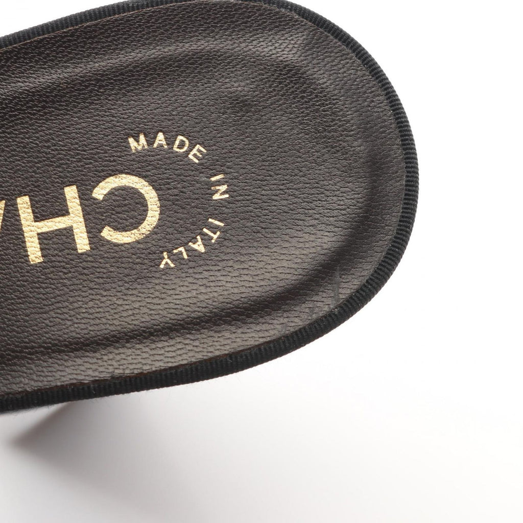 Chanel Sandals CC Logo Tweed — view 7