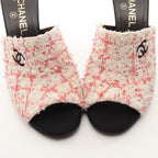 Chanel Sandals CC Logo Tweed — view 9