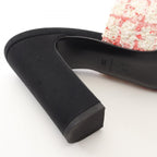 Chanel Sandals CC Logo Tweed — view 8