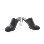 Chanel Sandals CC Logo Leather Fabric — view 3