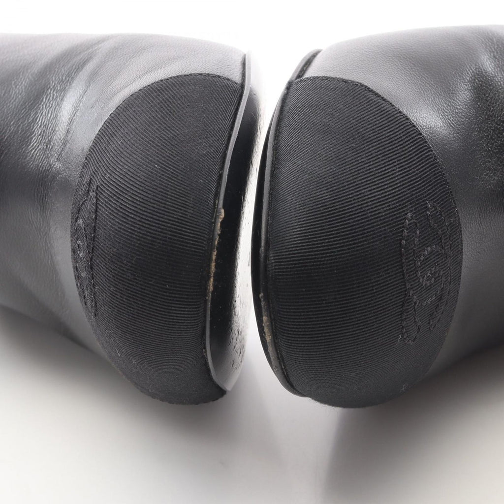 Chanel Sandals CC Logo Leather Fabric — view 7