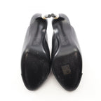 Chanel Sandals CC Logo Leather Fabric — view 4