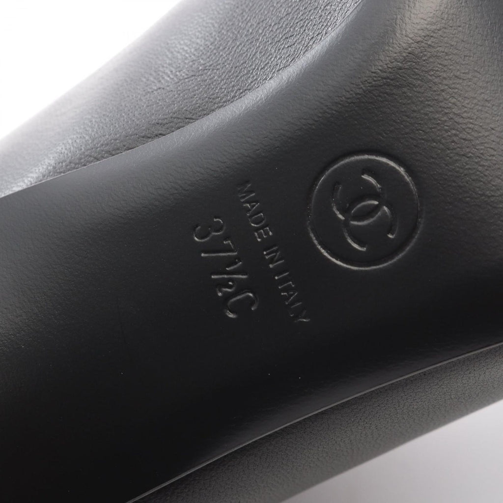 Chanel Sandals CC Logo Leather Fabric — view 6