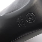Chanel Sandals CC Logo Leather Fabric — view 6