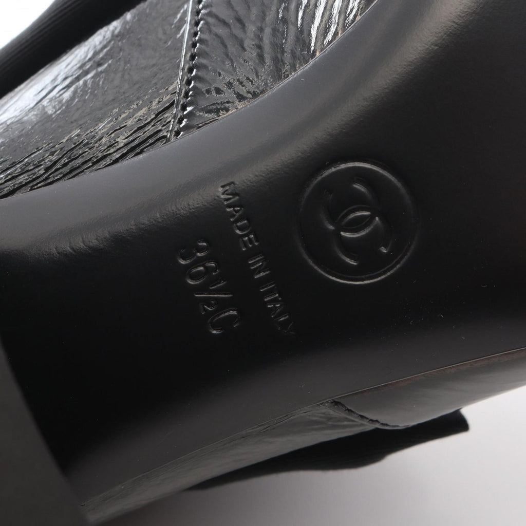 Chanel Boots Camellia CC Logo Leather — view 6