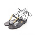 Chanel Sandals Lace Up Leather