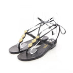 Chanel Sandals Lace Up Leather