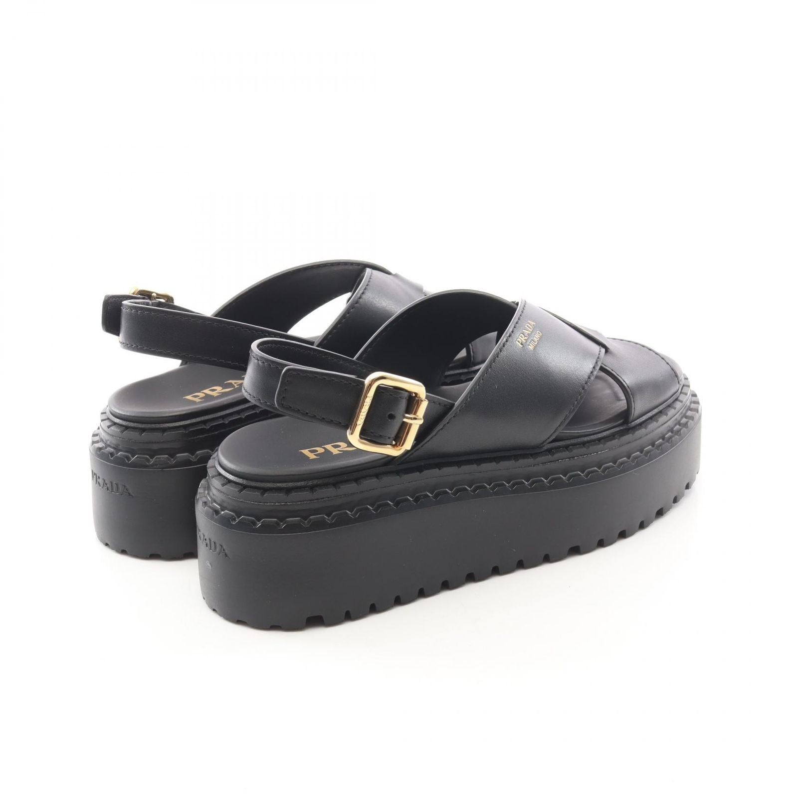 Prada Sandals Criss Cross Leather — view 2