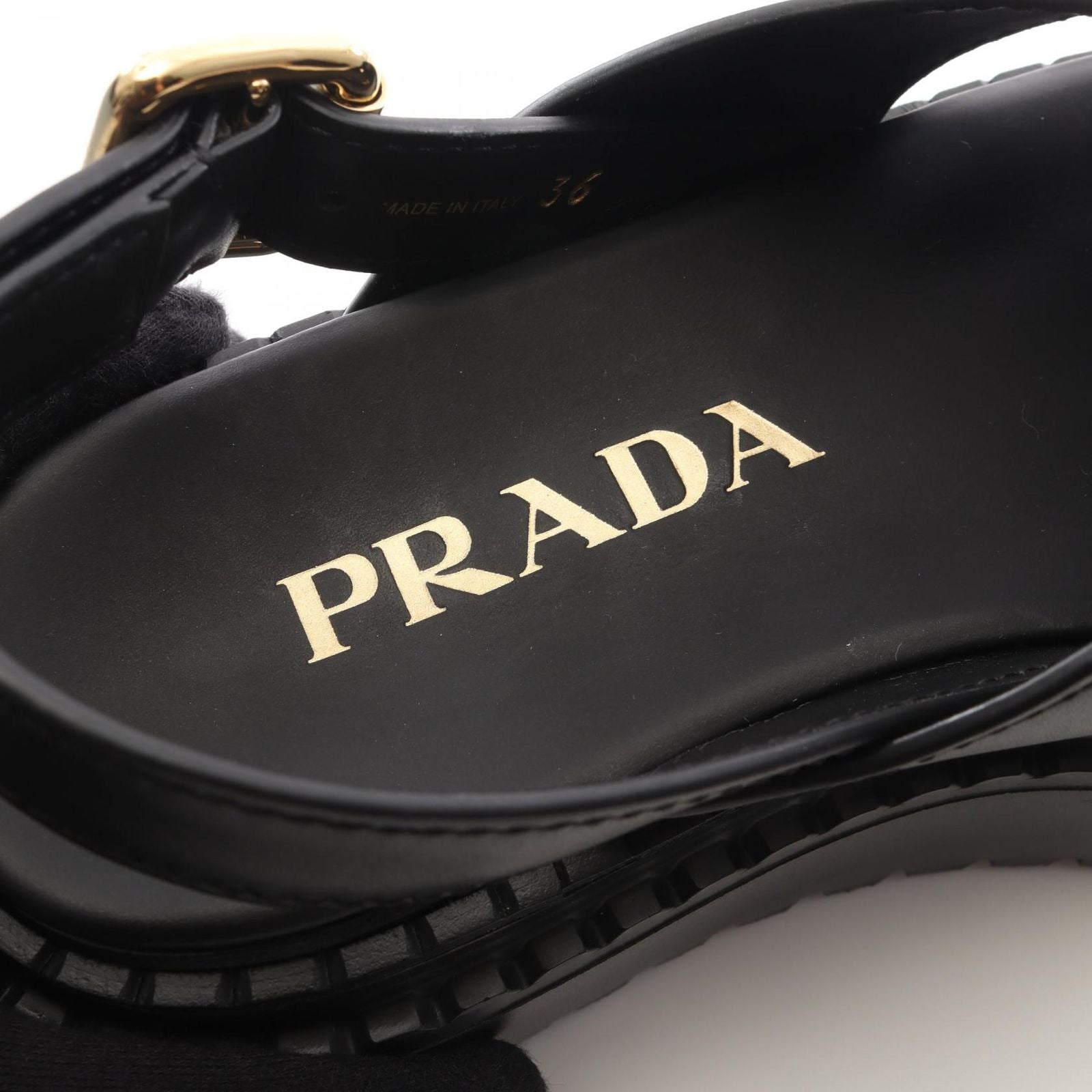 Prada Sandals Criss Cross Leather — view 5