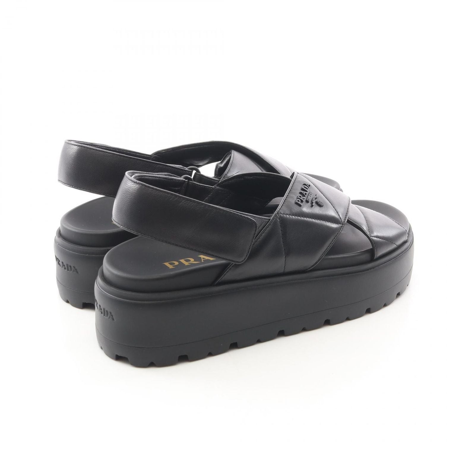 Prada Sandals Calzature Donna Leather Platform — view 2