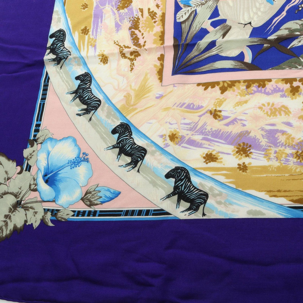 Hermes Scarf Carre Geant 140 Tropiques Silk Tropiqeues — view 8