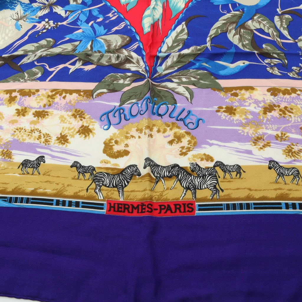 Hermes Scarf Carre Geant 140 Tropiques Silk Tropiqeues — view 7