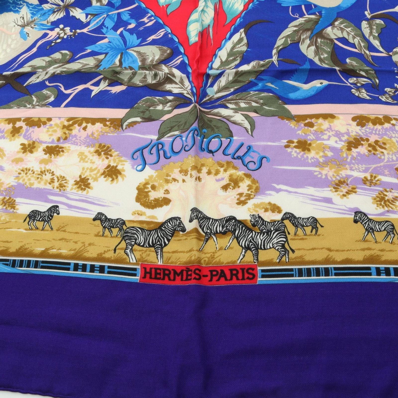 Hermes Scarf Carre Geant 140 Tropiques Silk Tropiqeues — view 7
