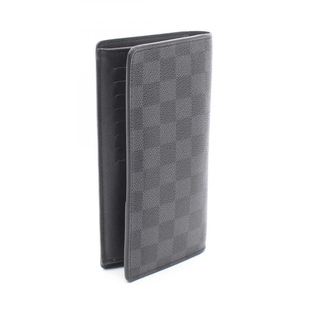 Louis Vuitton Bifold Wallet Portefeuille Brazza Damier Graphite Canvas — view 2