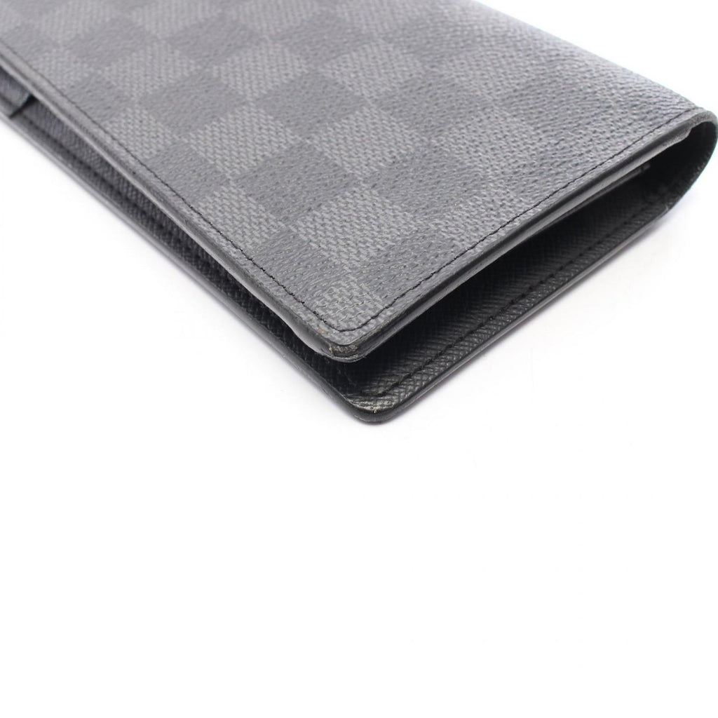 Louis Vuitton Bifold Wallet Portefeuille Brazza Damier Graphite Canvas — view 8