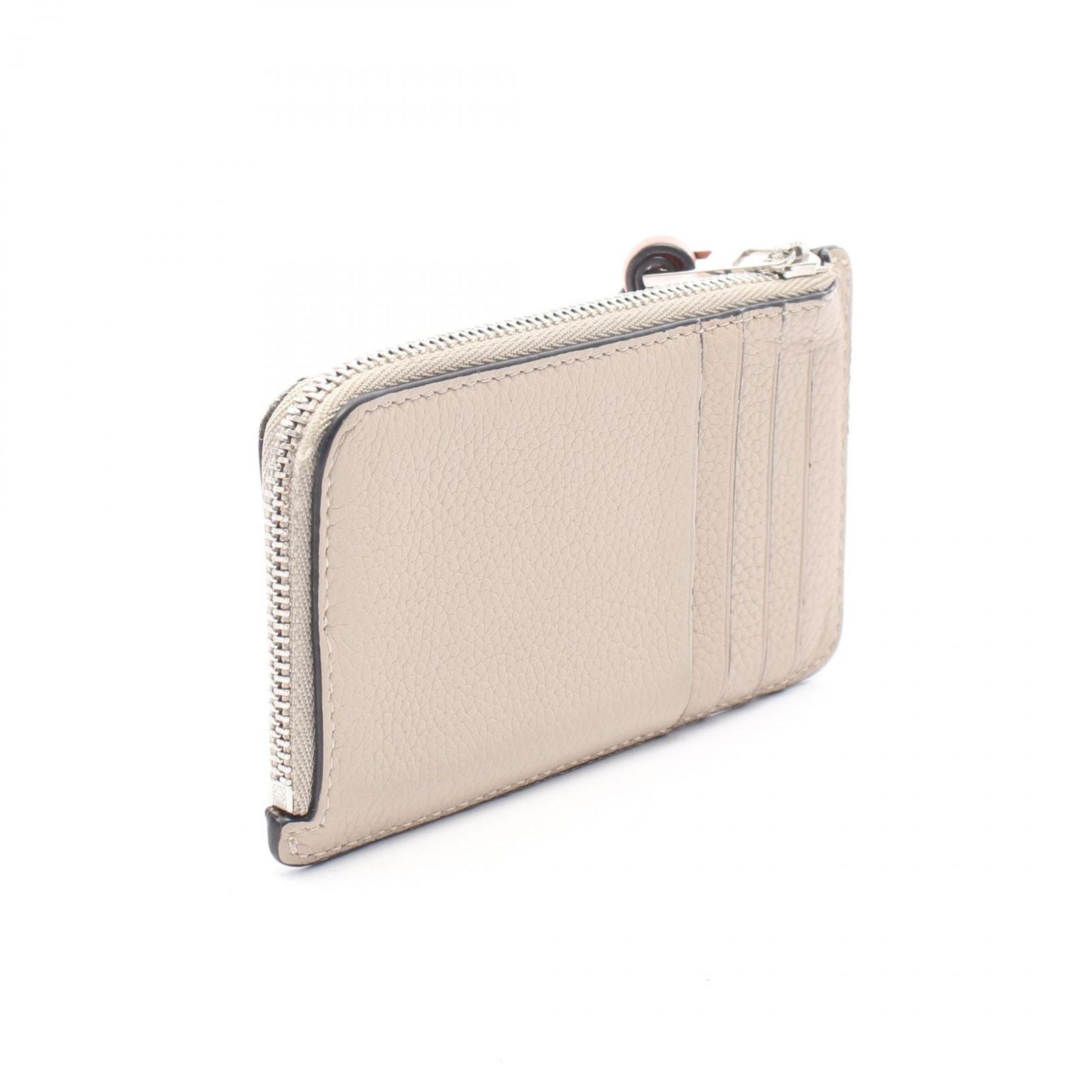 Loewe Coin Case Anagram Card Holder Beige Leather Fragment — view 2