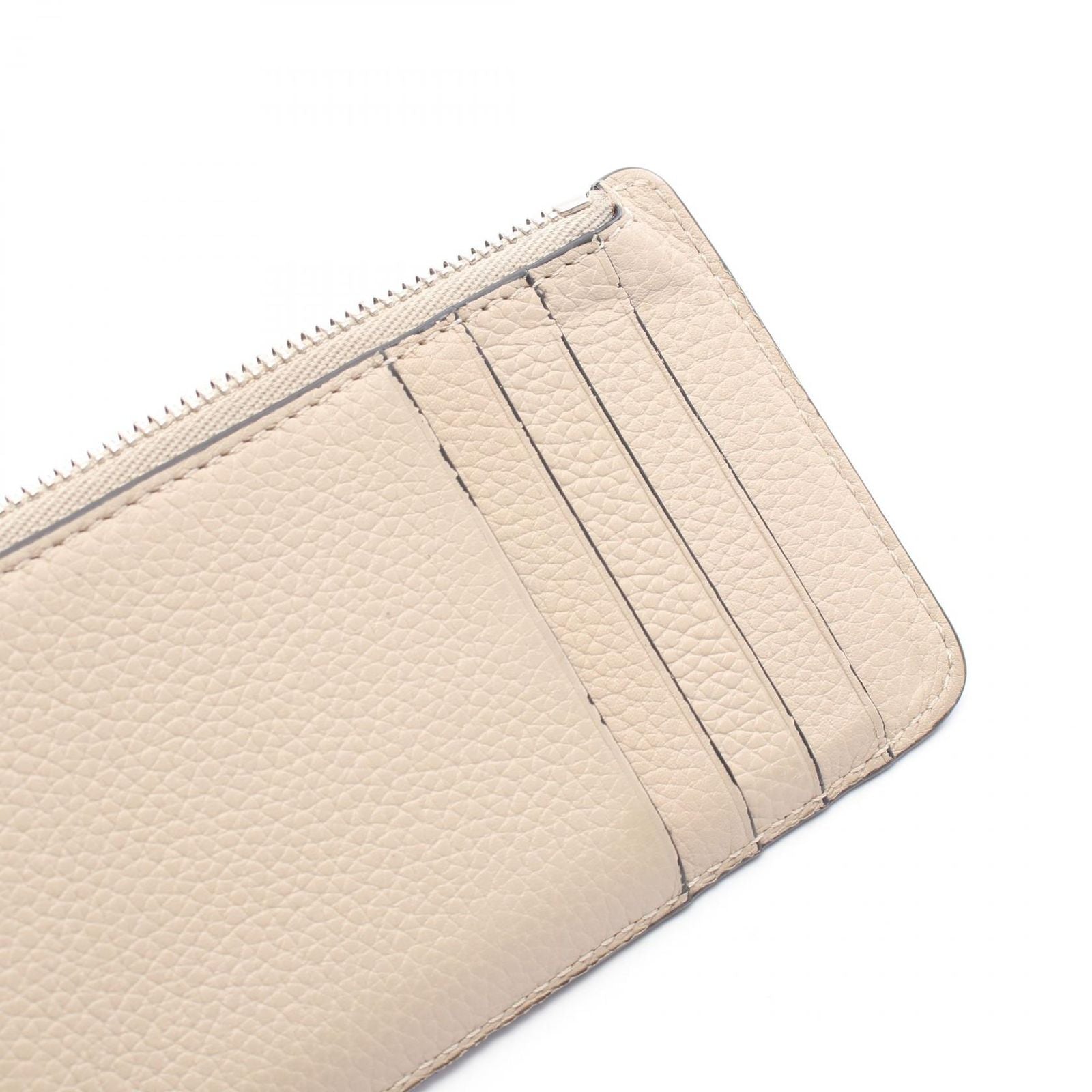 Loewe Coin Case Anagram Card Holder Beige Leather Fragment — view 6