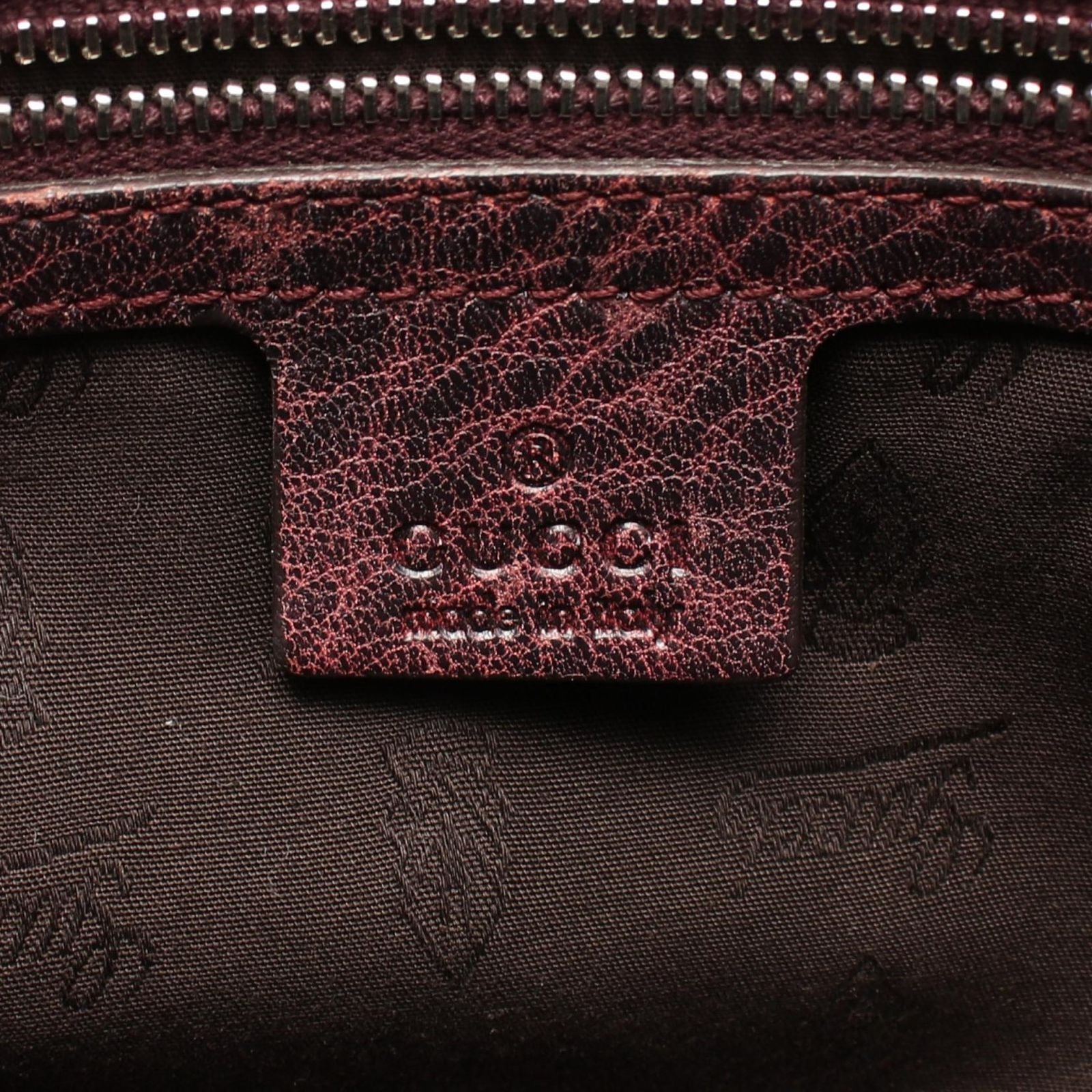 Gucci Tote Bamboo Bordeaux Leather — view 4