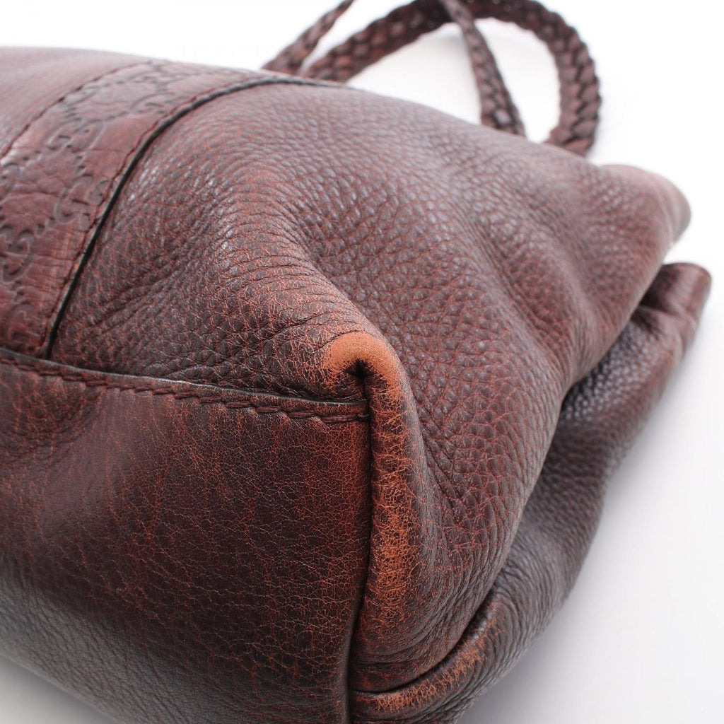 Gucci Tote Bamboo Bordeaux Leather — view 5