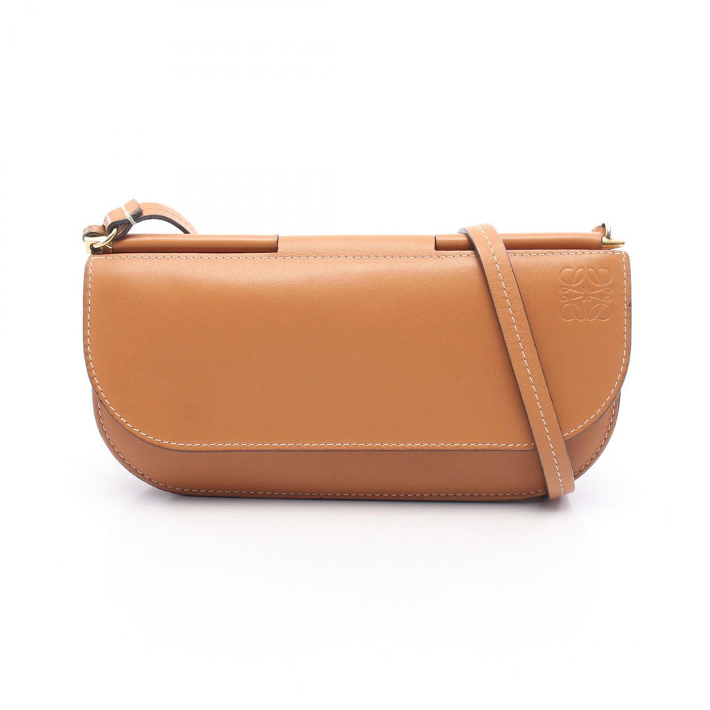 Loewe Shoulder Bag Gate Pochette Wallet Brown Leather