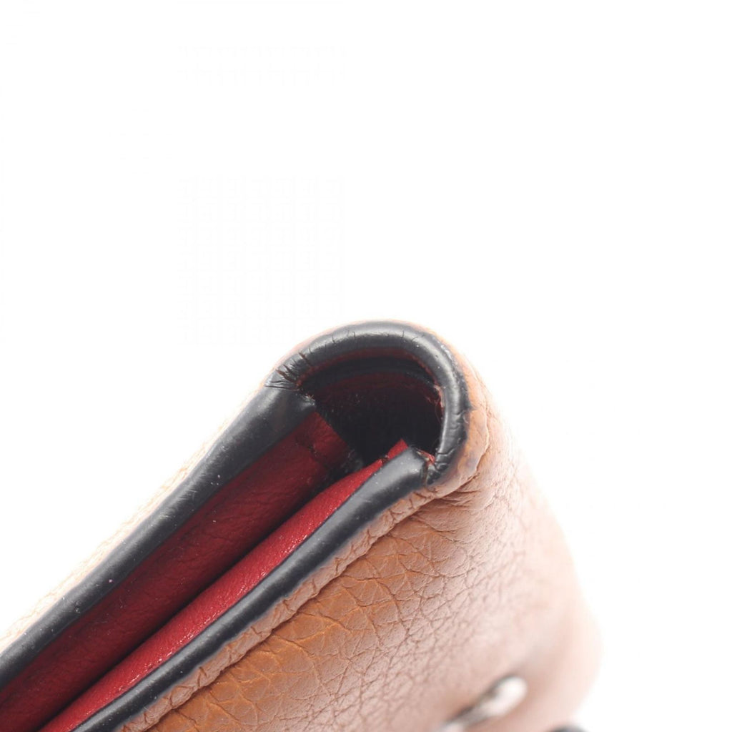 Loewe Trifold Wallet Vertical Small Brown Dark Red Leather — view 9