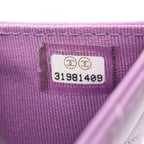 Chanel Trifold Wallet Classic Small Flap Quilted Purple Lambskin — view 6