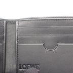 Loewe Billfold Anagram Red Black Leather Bifold Wallet — view 5