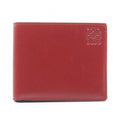 Loewe Billfold Anagram Red Black Leather Bifold Wallet
