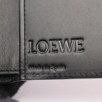 Loewe Billfold Anagram Red Black Leather Bifold Wallet — view 4