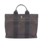 Hermes Tote Her Line PM Gray Canvas