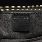 Celine Handbag Macadam Black Brown Canvas Leather — view 4