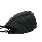 Loewe Vintage Anagram Logo Embossed Leather Tote Shoulder Bag Black — view 5