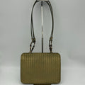 Bottega Veneta Intrecciato Shoulder Bag Leather Gold